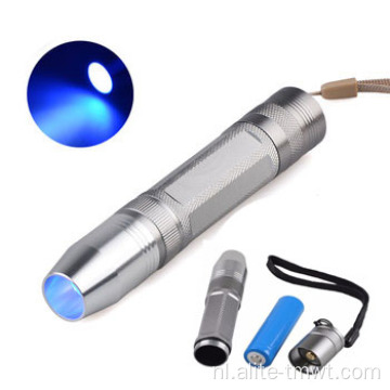 Heldere 365 nm uv geel wit licht handheld 2 modi edelsteen lichte zaklamp voor noodcamping voor noodsituaties